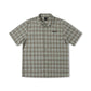 MANNERS CHECK SS SHIRT // GREEN BROWN