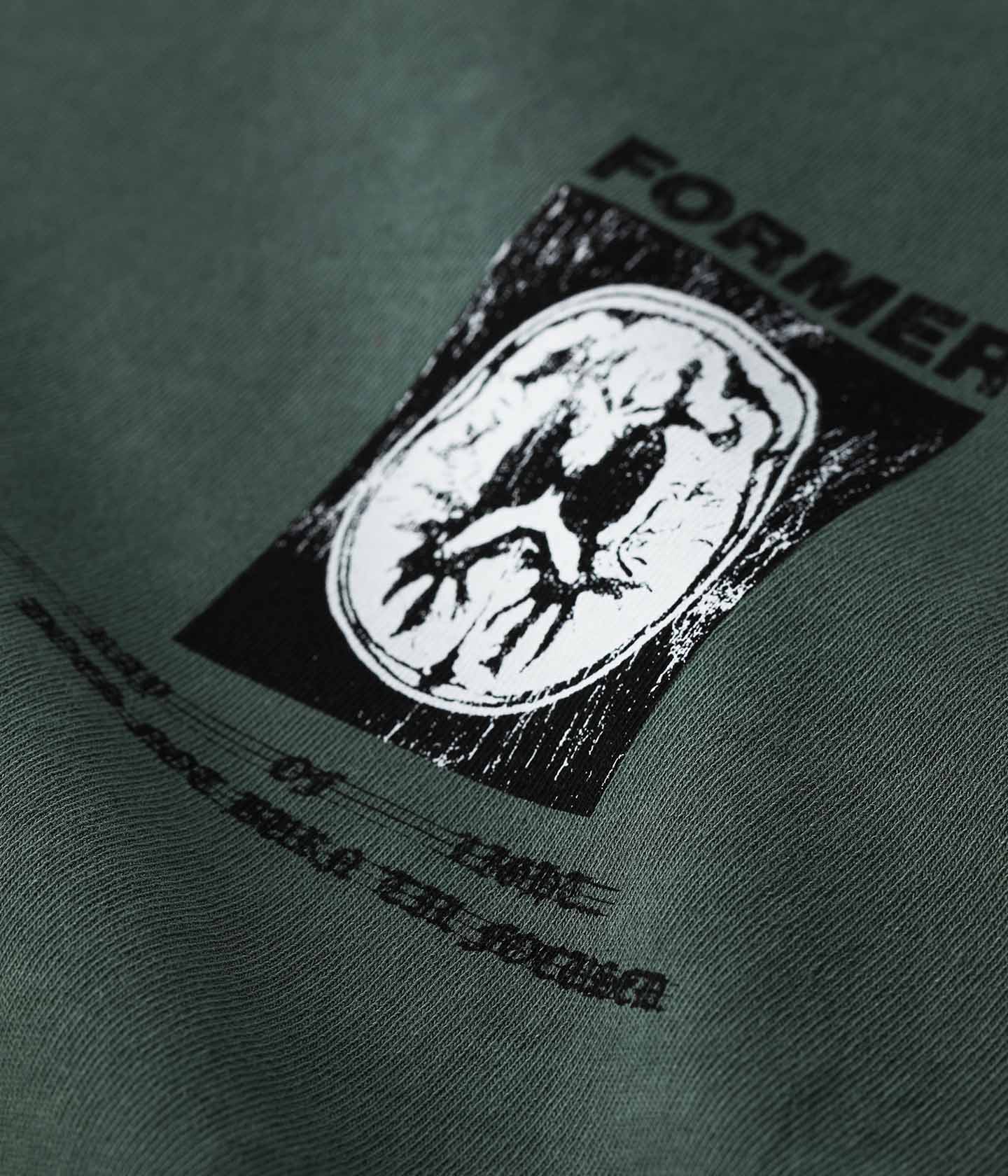 BRAIN SCAN T-SHIRT // WASHED GREEN