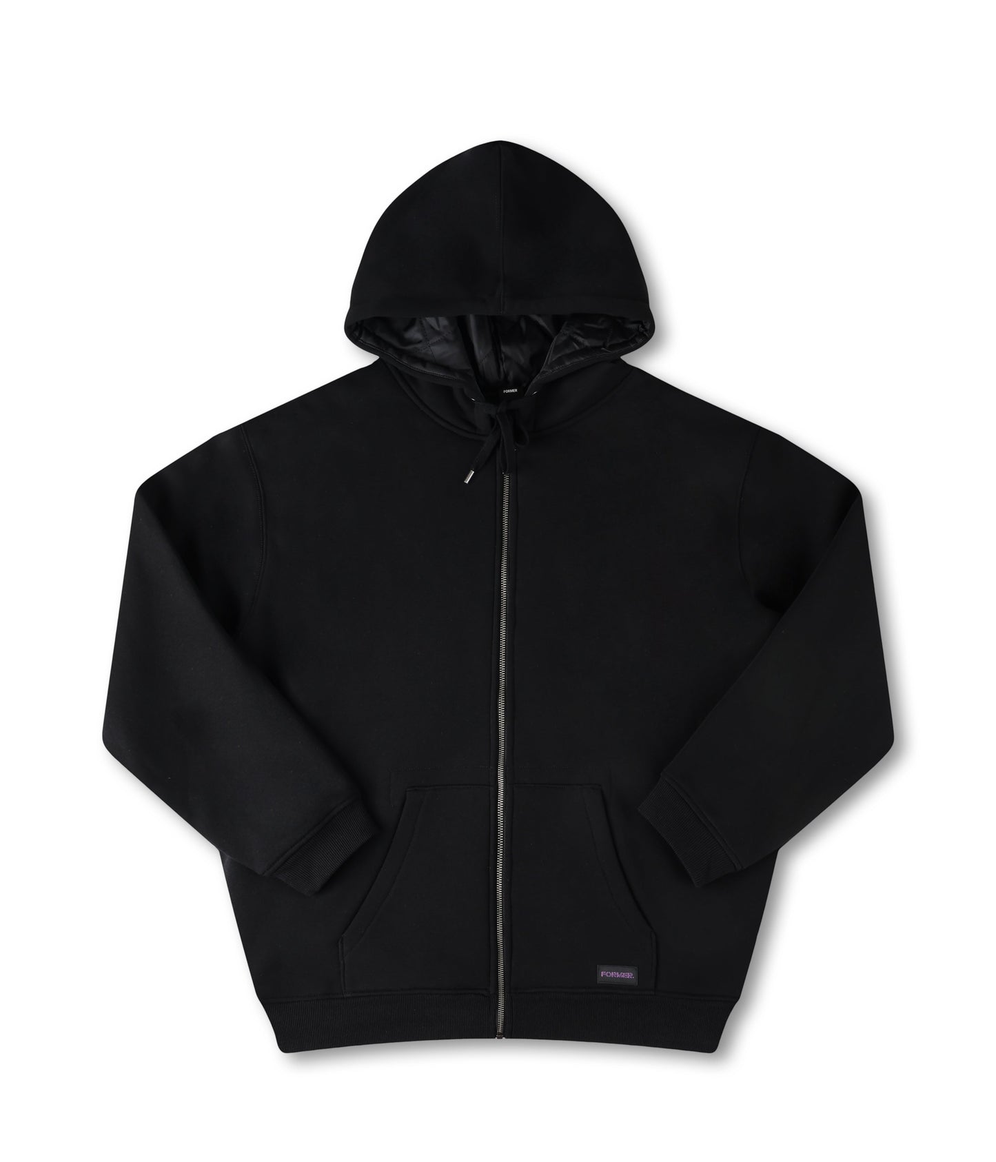 GLOBAL MIND LINED ZT HOOD // BLACK