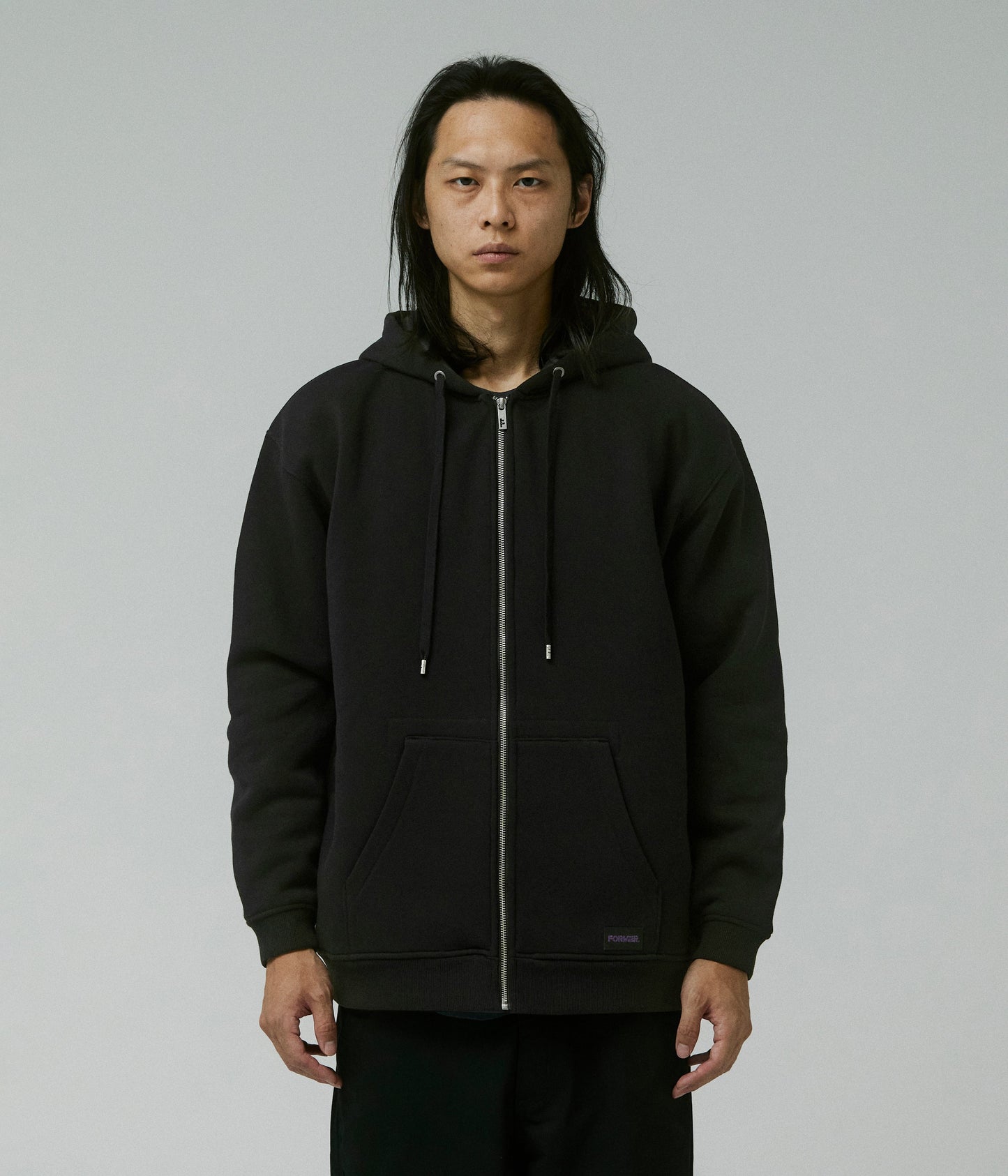 GLOBAL MIND LINED ZT HOOD // BLACK