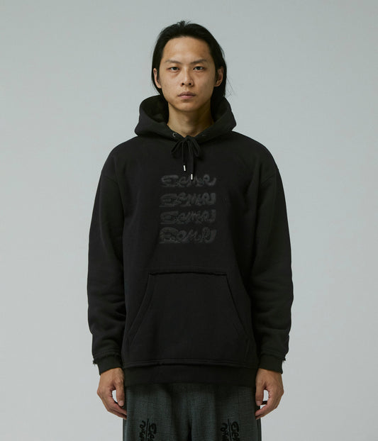 BETRAYER SATIN HOOD // BLACK