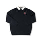 REYNOLDS FLATLINE RUGBY POLO // BLACK