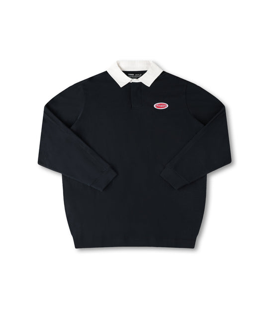 REYNOLDS FLATLINE RUGBY POLO // BLACK