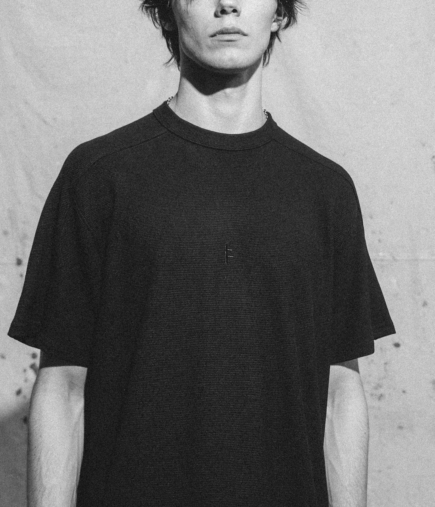 FRANCHISE WAFFLE SS T-SHIRT // BLACK
