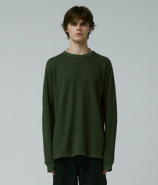 FRANCHISE WAFFLE LS T-SHIRT // SURPLUS