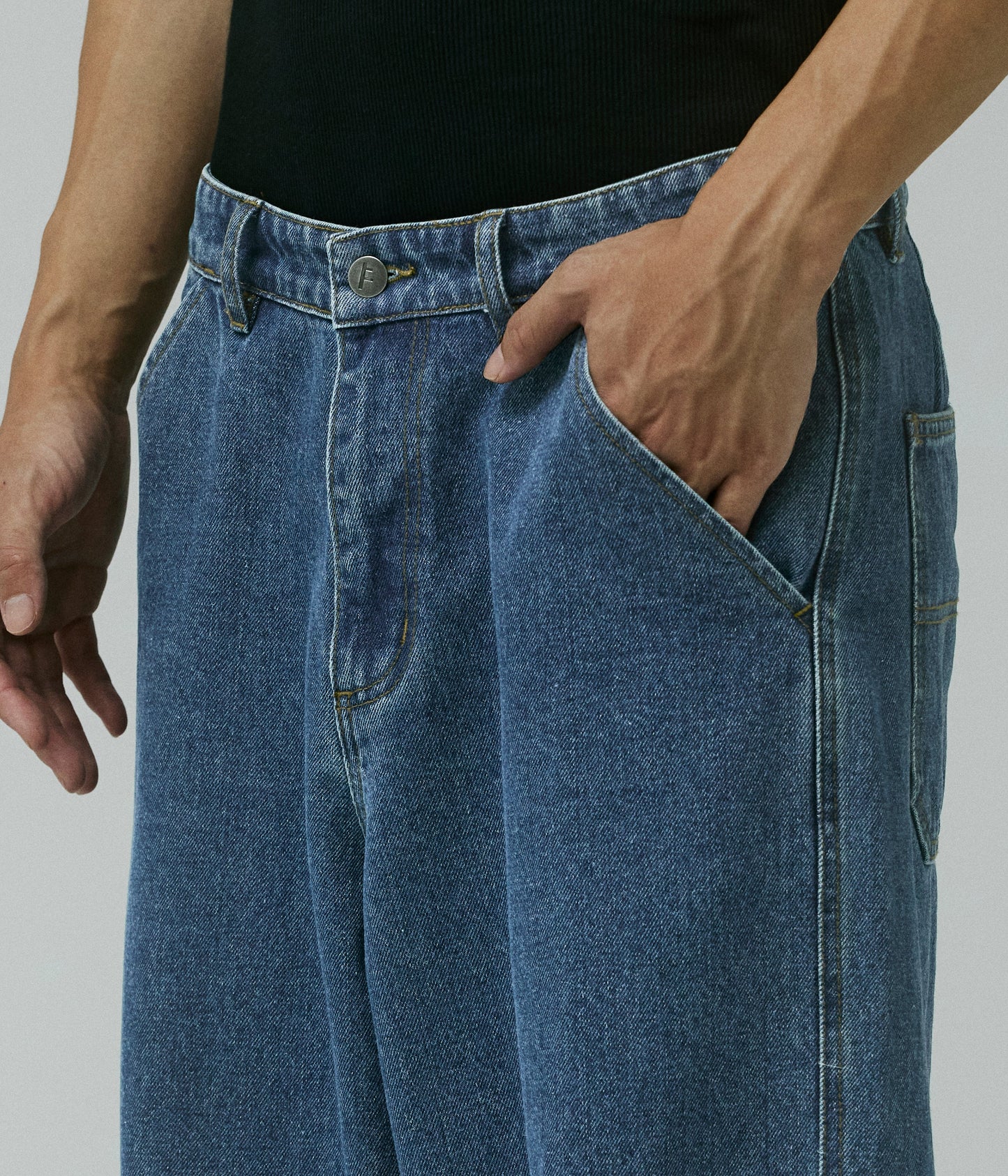 REYNOLDS FLATLINE DENIM PANT // DARK BLUE