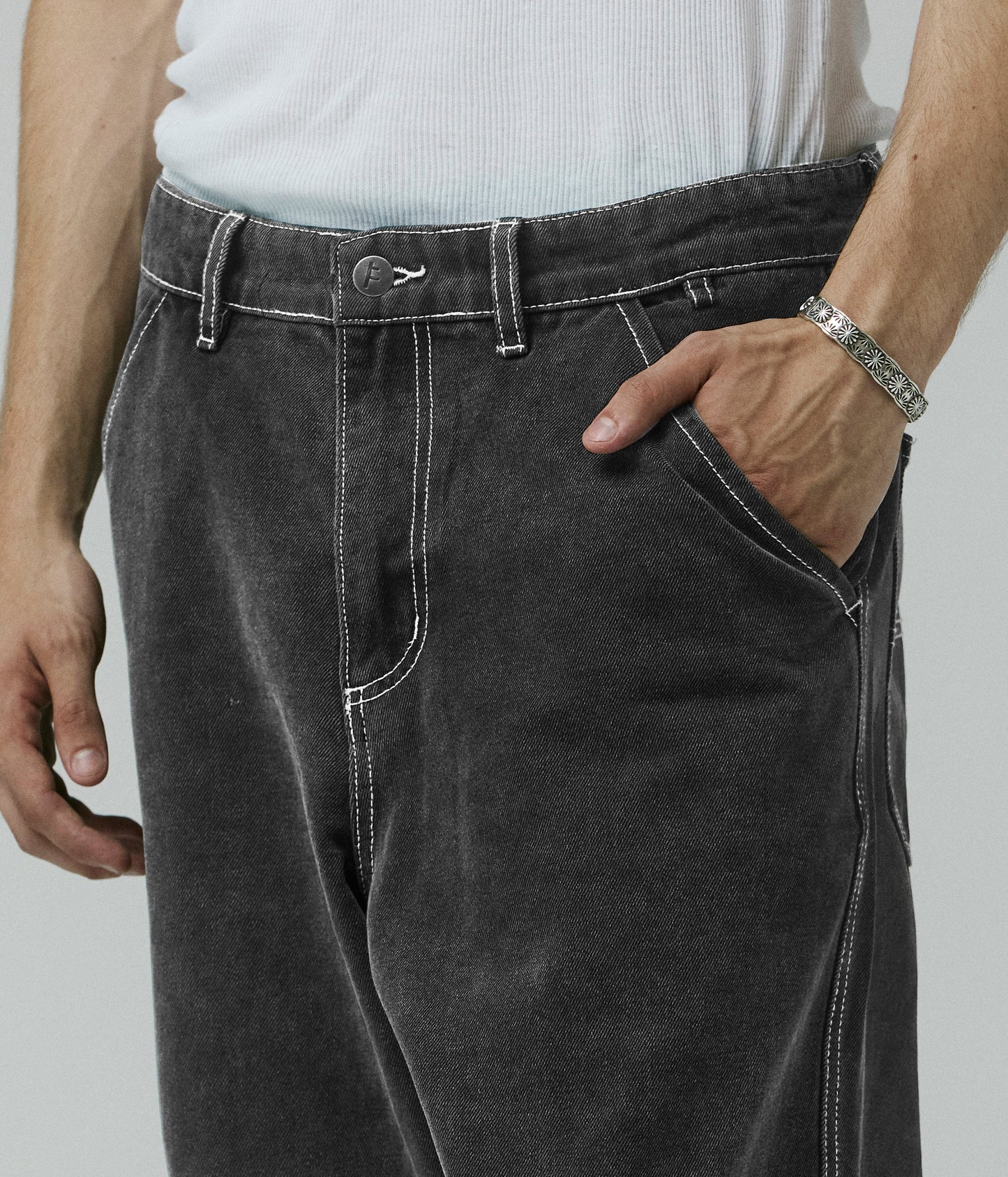 REYNOLDS FLATLINE DENIM PANT // WASHED BLACK