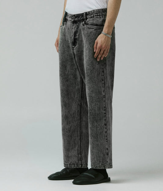 AG ACID DENIM PANT // BLACK