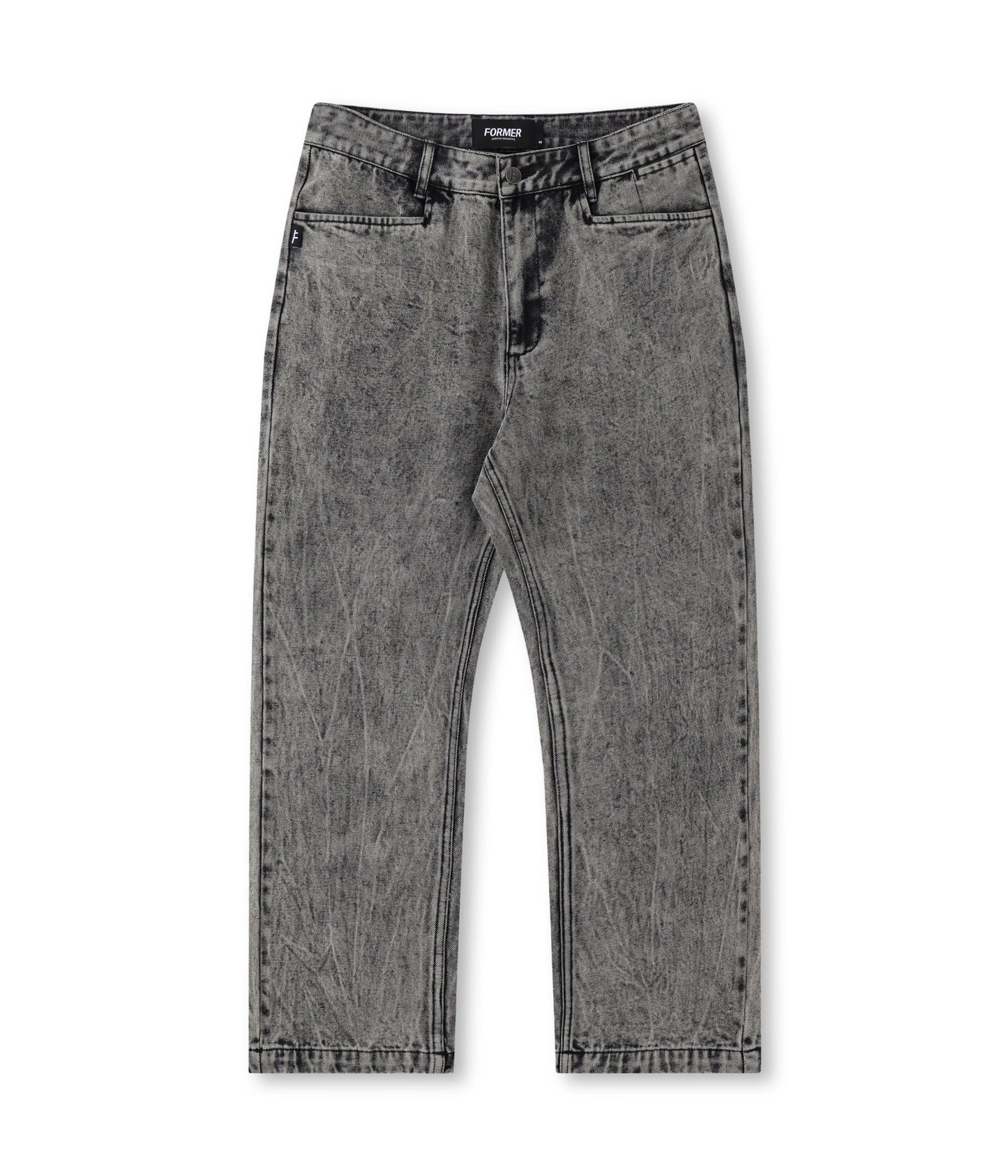 AG ACID DENIM PANT // BLACK