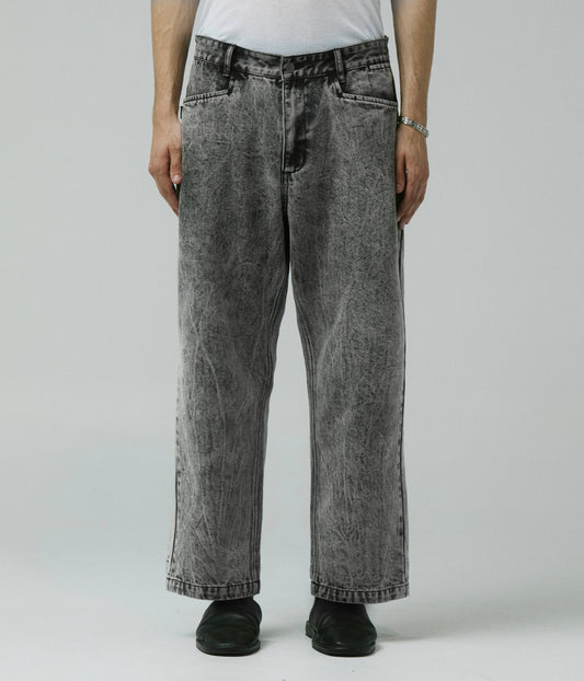 AG ACID DENIM PANT // BLACK