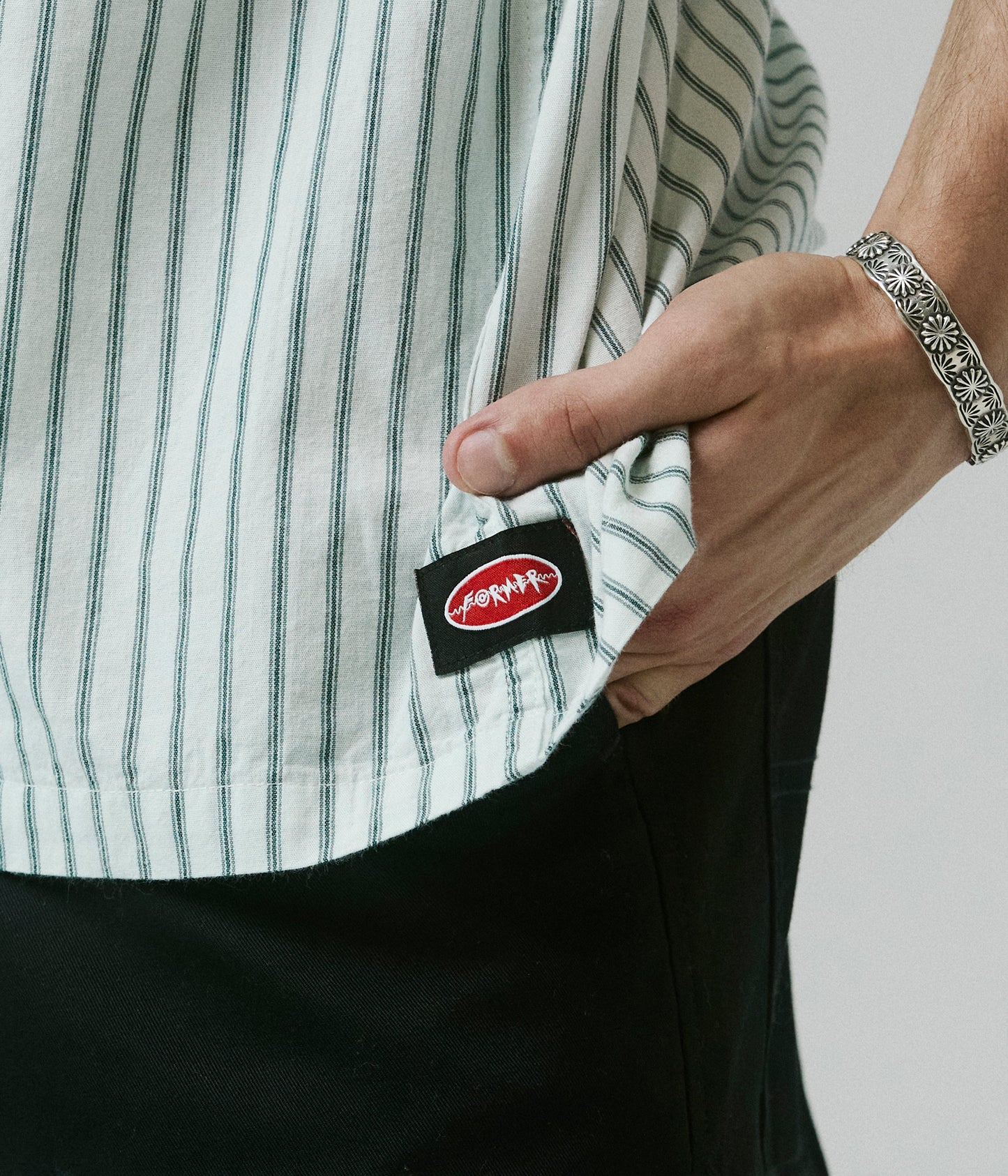 REYNOLDS STRIPE SS SHIRT // BONE