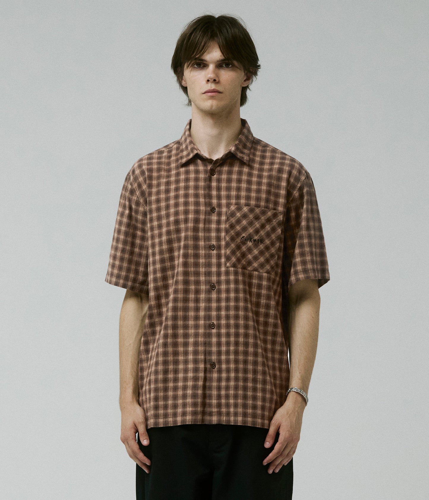 MANNERS CHECK SS SHIRT // BARK