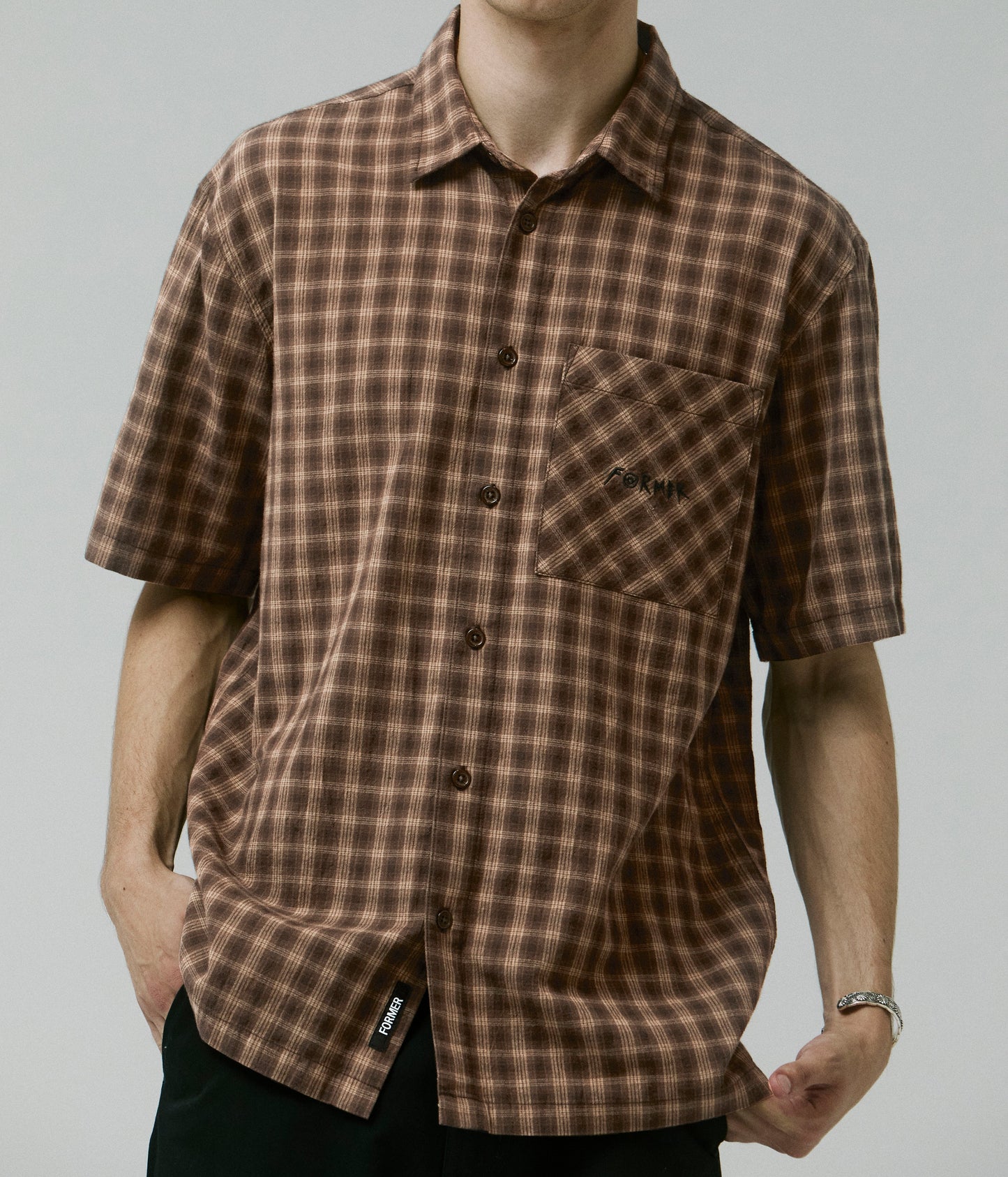 MANNERS CHECK SS SHIRT // BARK
