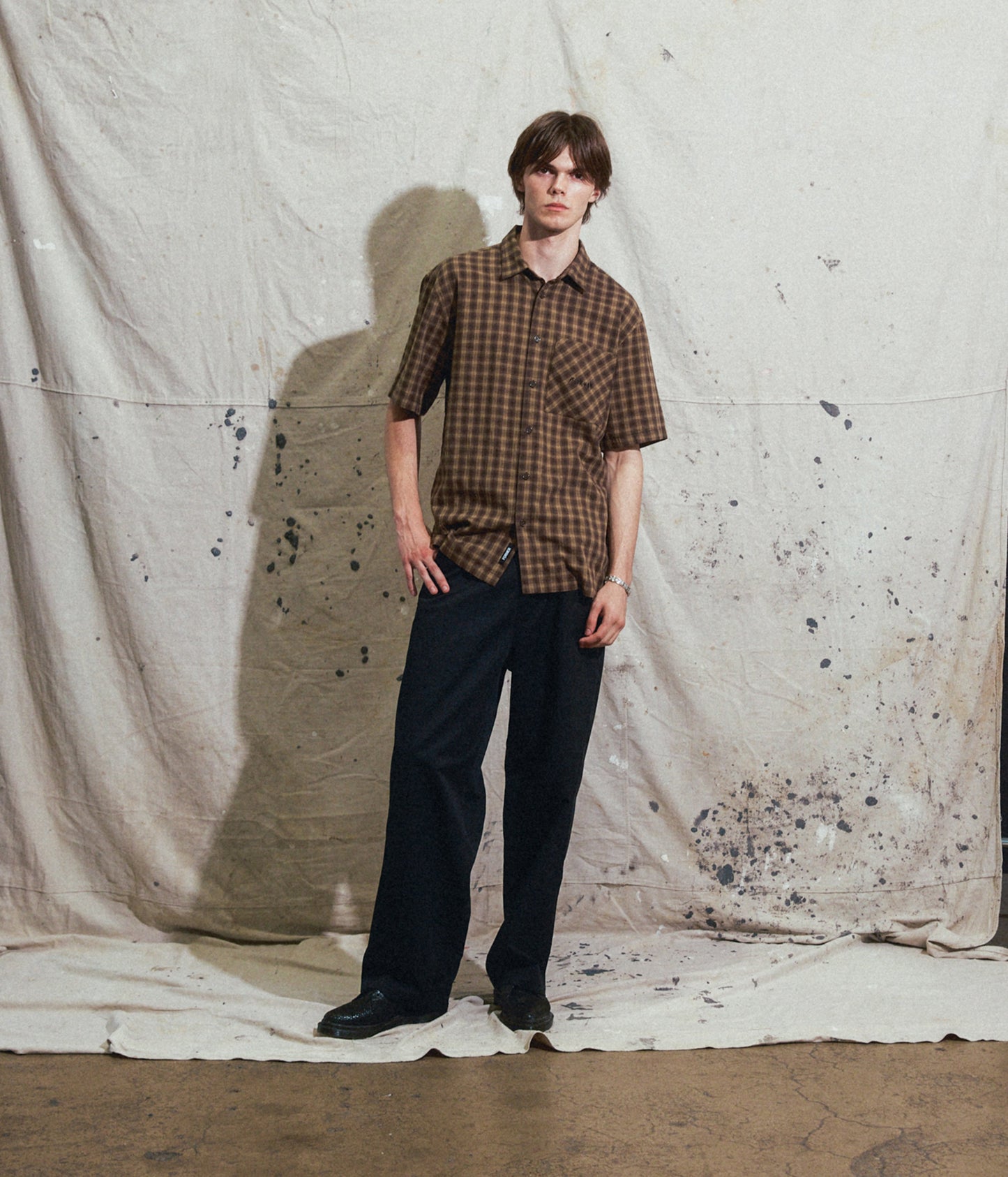 MANNERS CHECK SS SHIRT // BARK