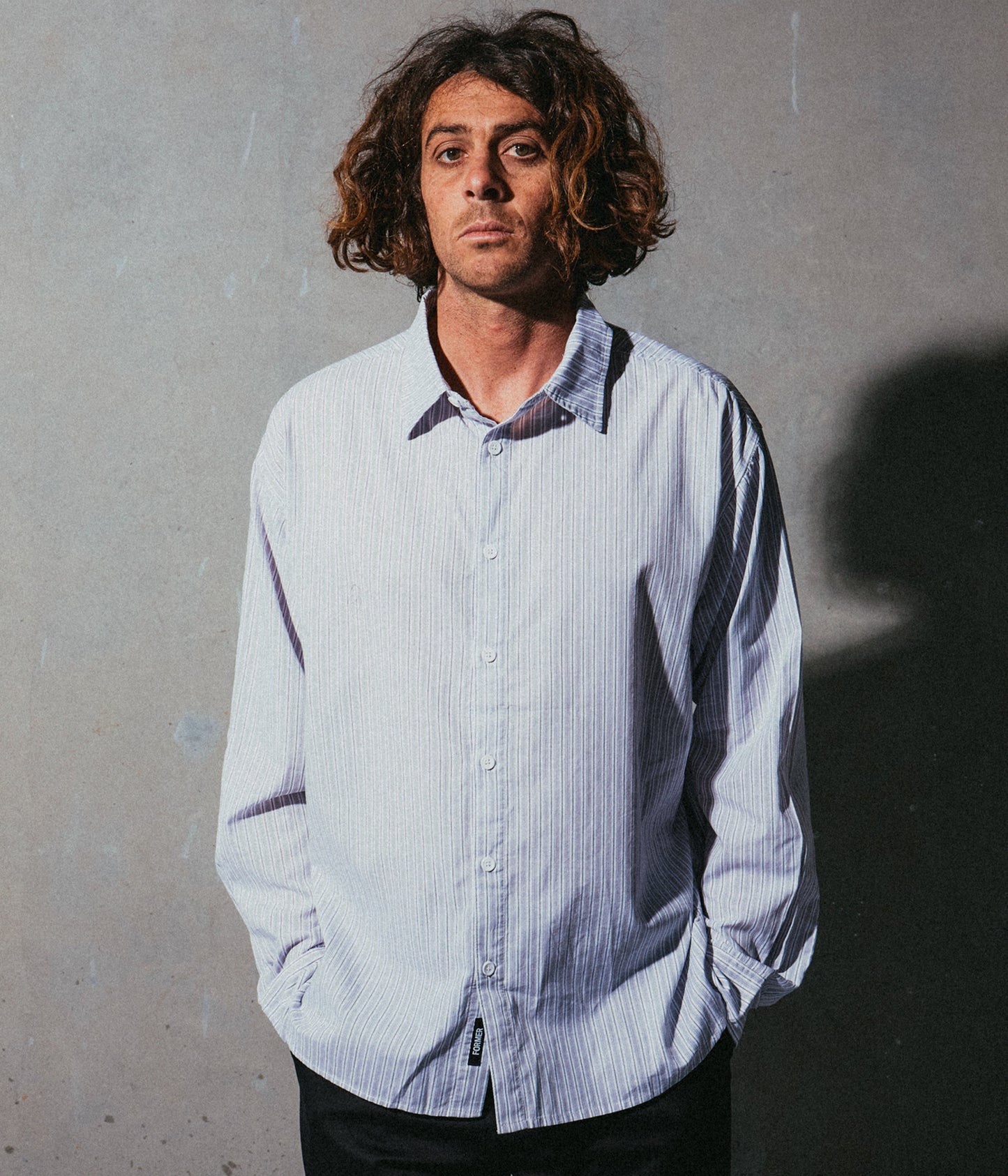 VIVIAN WEEPING LS SHIRT // WHITE