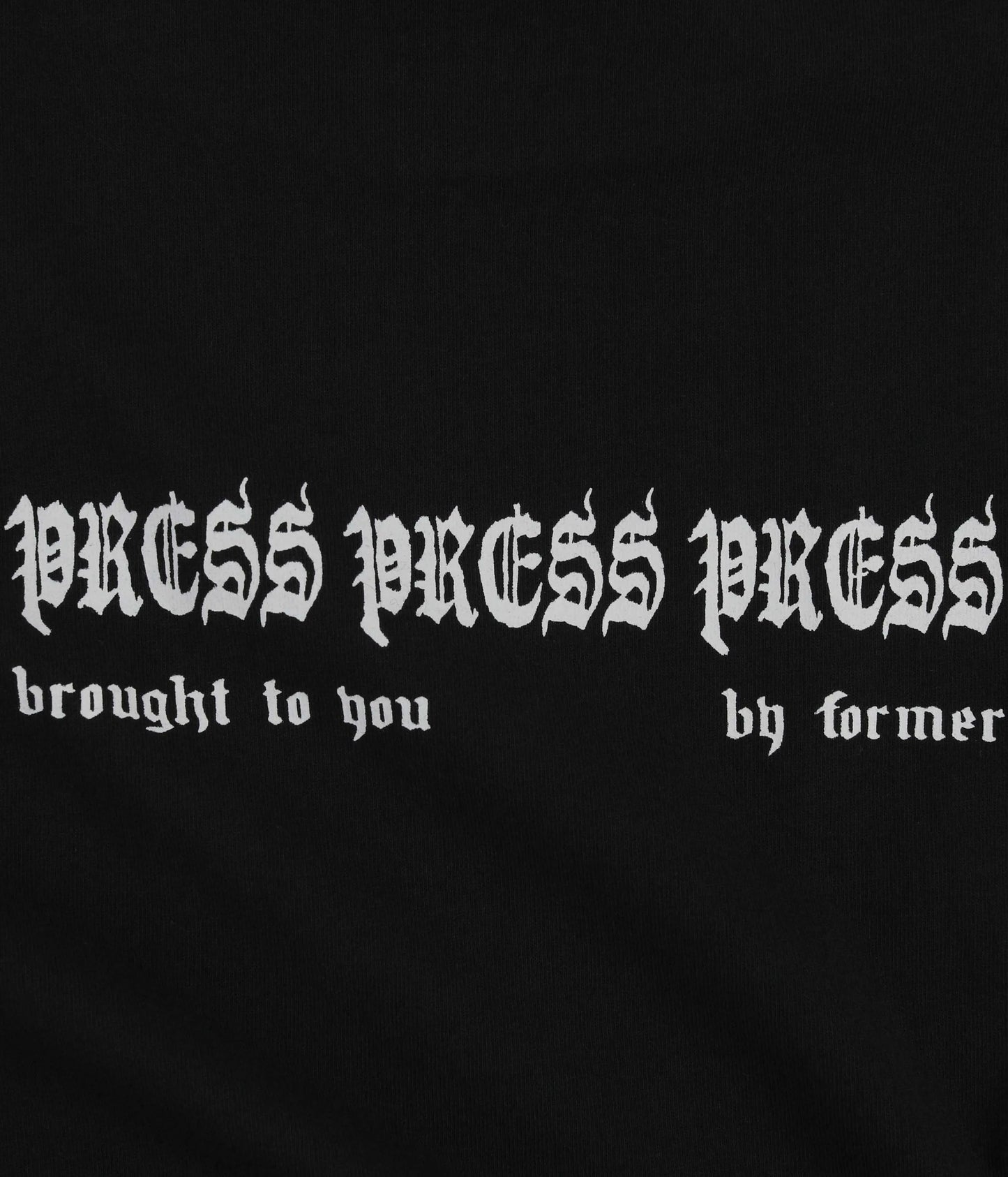 Former Merchandise Press Tee Black - ARROW & BEAST