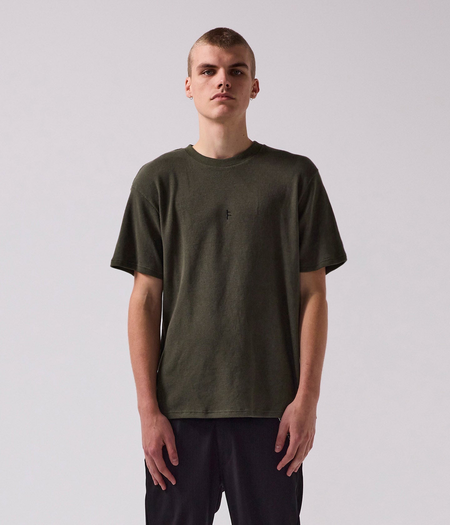 FRANCHISE WAFFLE T-SHIRT // ARMY