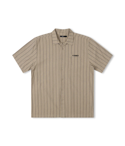 REYNOLDS STRIPED SS SHIRT // MOSS