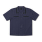 PINSTRIPE MARILYN SS SHIRT  // NAVY