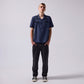 PINSTRIPE MARILYN SS SHIRT  // NAVY