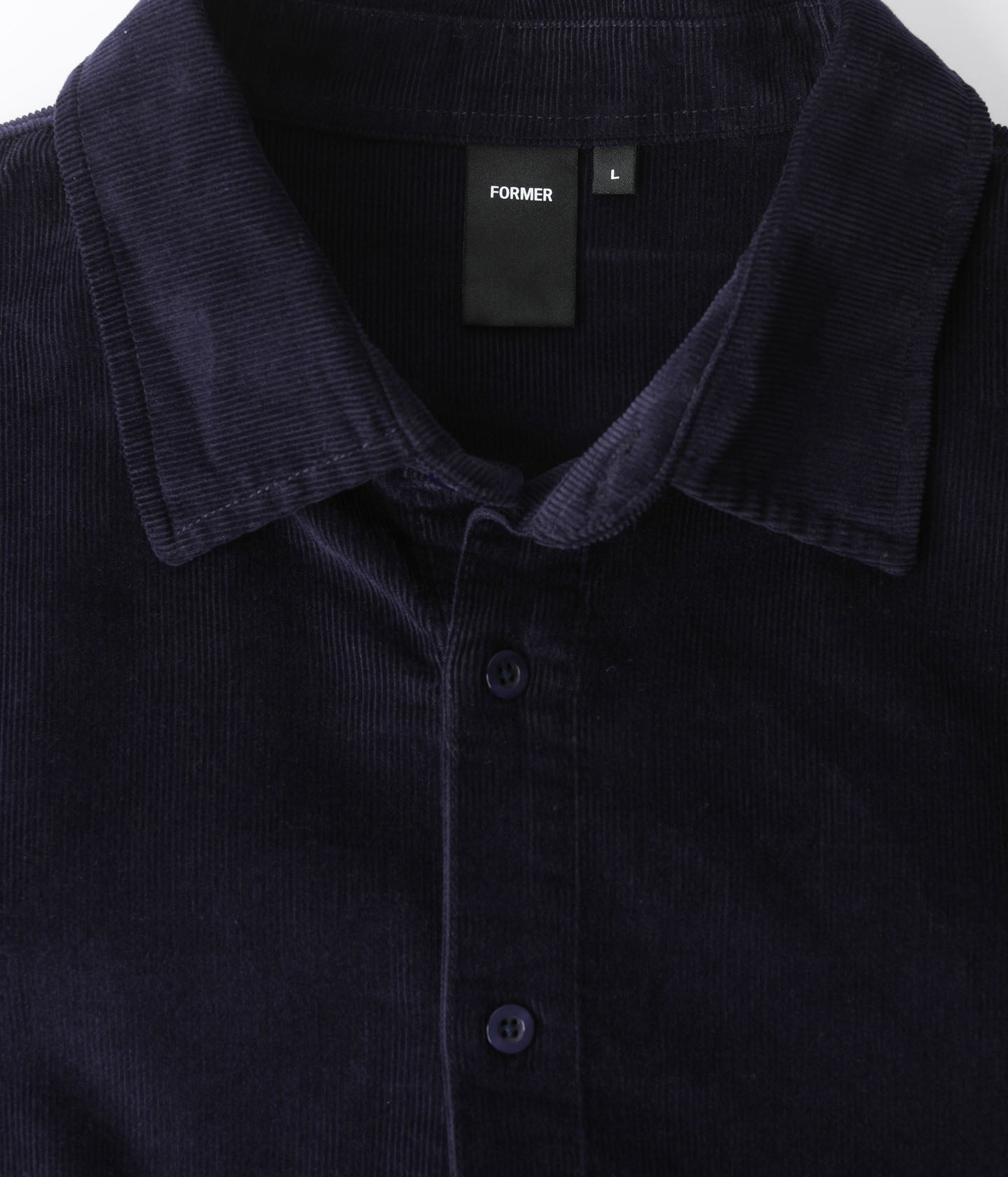 VIVIAN CORD LS SHIRT // NAVY