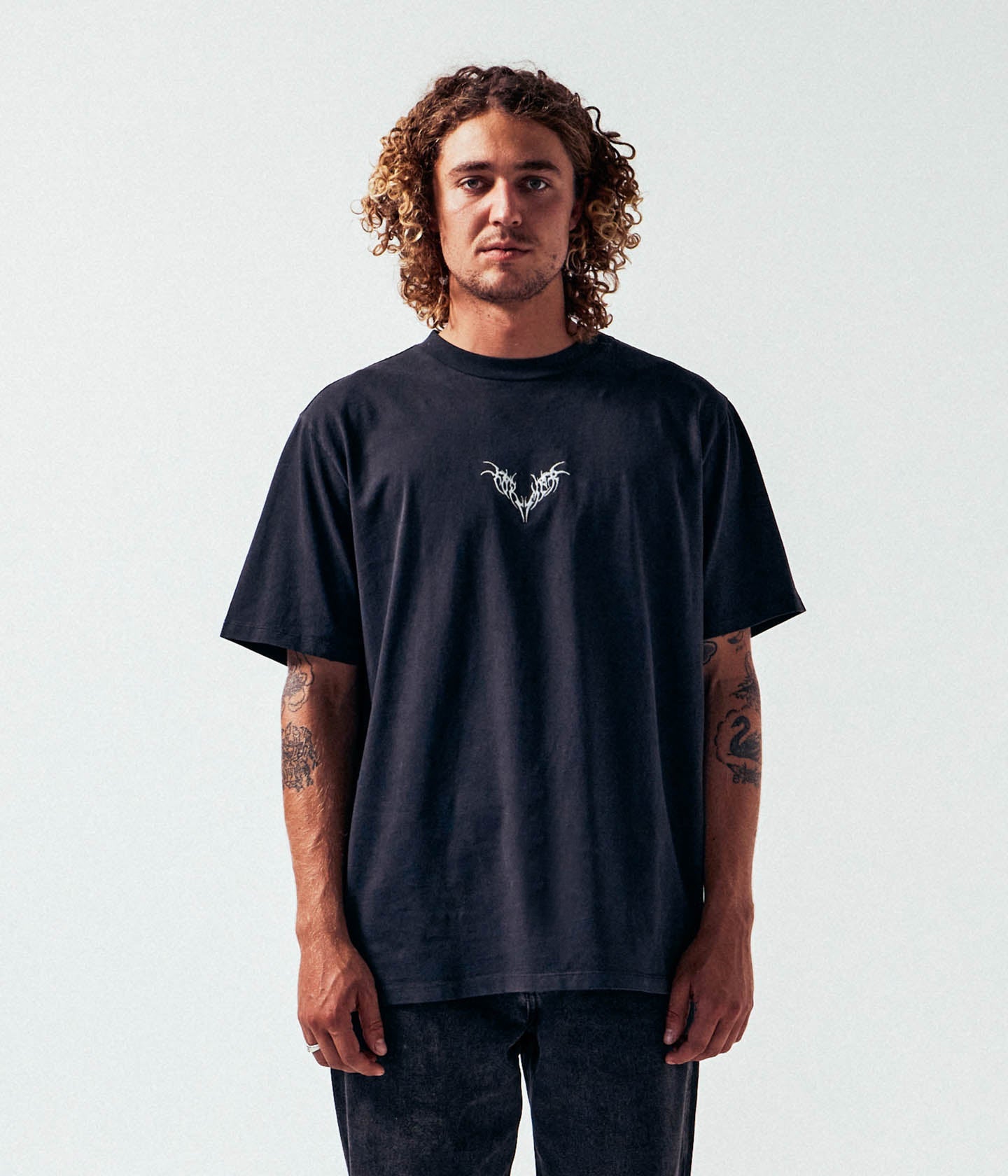 TRIBAL OVERSIZED T-SHIRT // WASHED BLACK