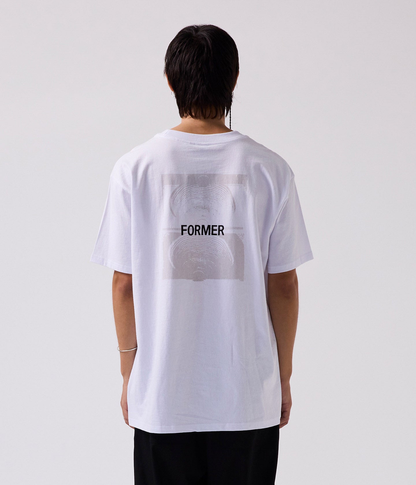 TWO-TONE CRUX T-SHIRT  // WHITE