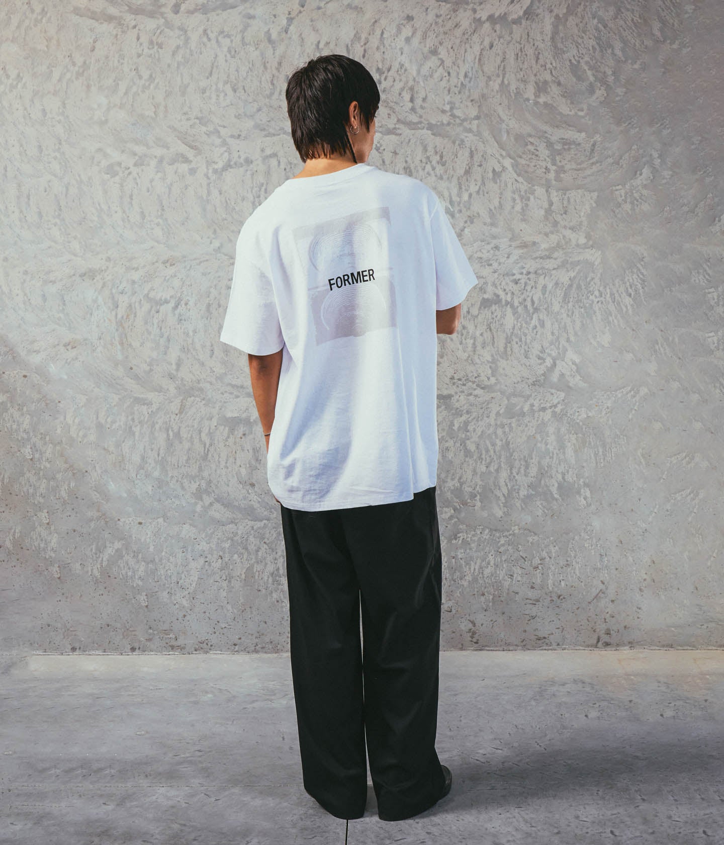 TWO-TONE CRUX T-SHIRT  // WHITE