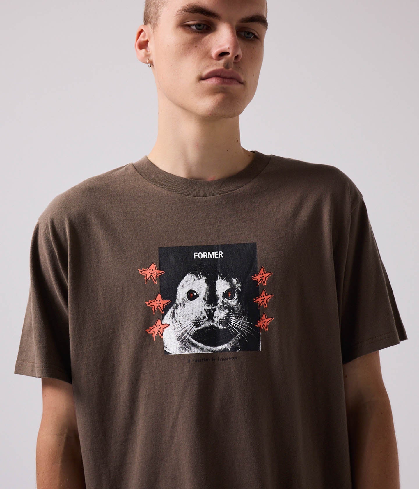 PUP STAR T-SHIRT // PECAN