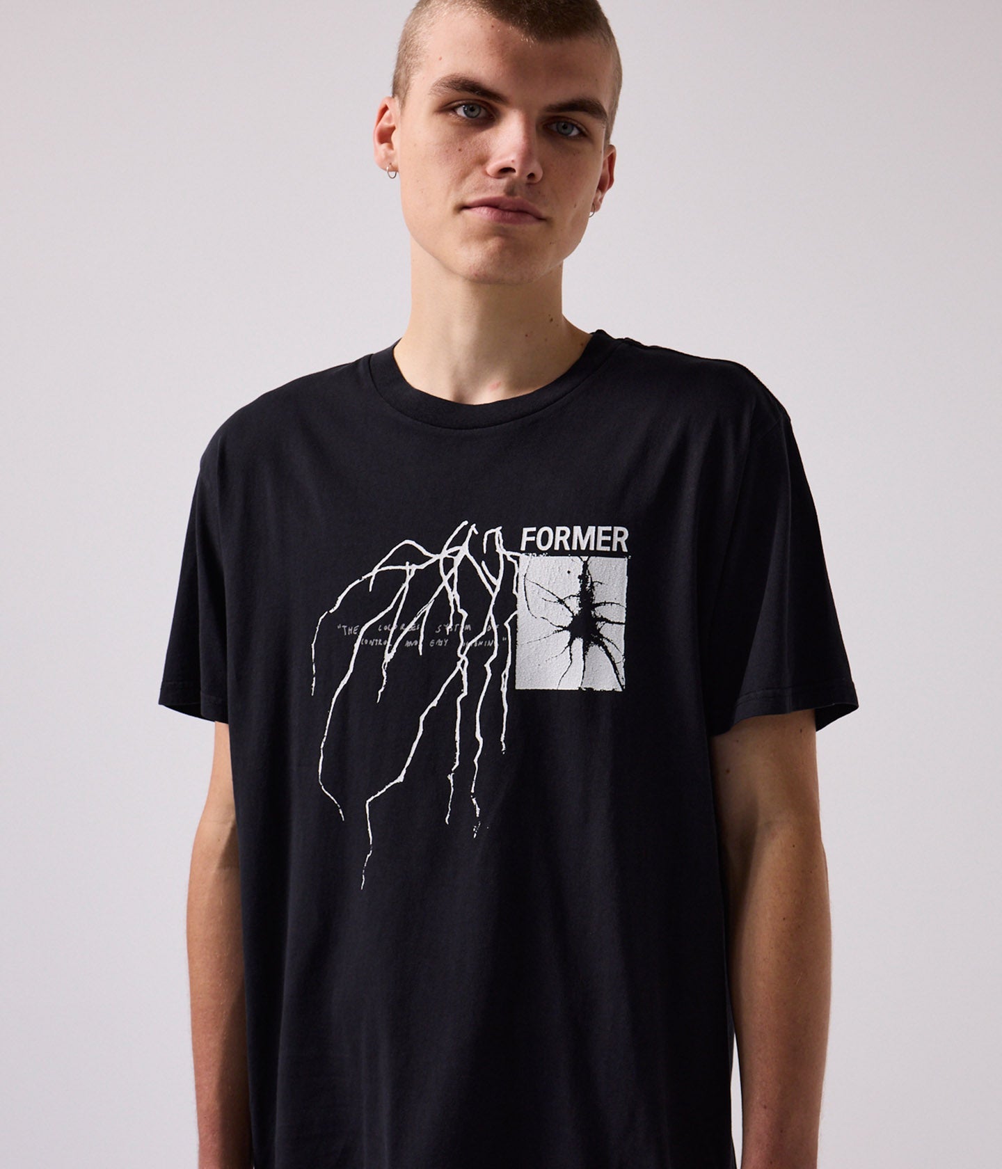 SCRAWL T-SHIRT // WASHED BLACK