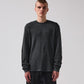 SCRAWL LS WAFFLE T-SHIRT // WASHED BLACK