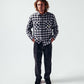 MANNERS PLAID LS SHIRT // BLACK