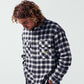 MANNERS PLAID LS SHIRT // BLACK