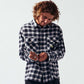 MANNERS PLAID LS SHIRT // BLACK