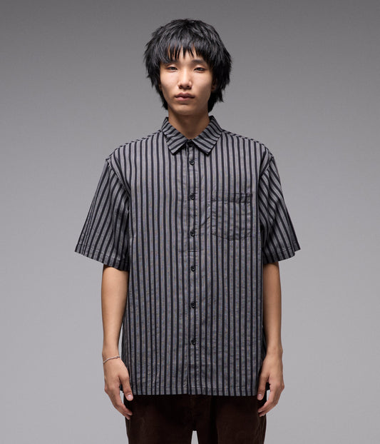 REYNOLDS STRIPE SS SHIRT // MIDNIGHT
