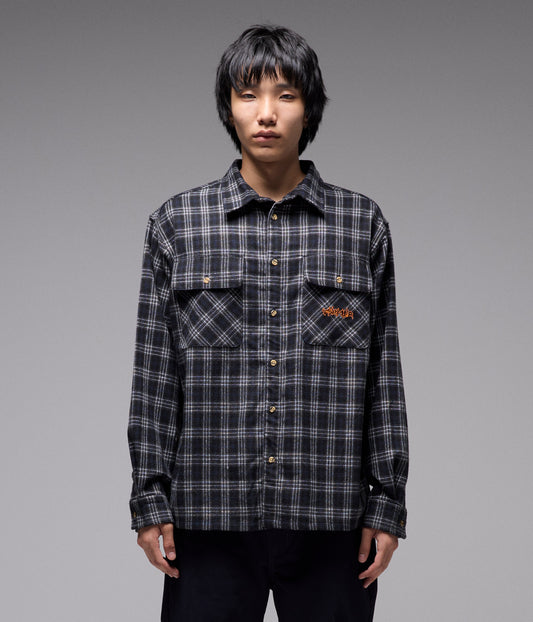 VIVIAN FLANNEL LS SHIRT // BLACK