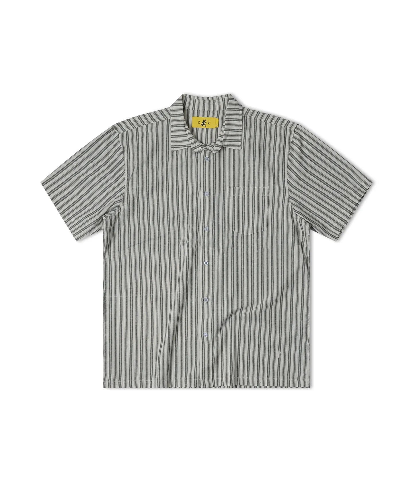 Former Merchandise Ryenolds Striped Shirt Bone Green - ARROW & BEAST