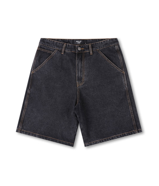 REYNOLDS 21 DENIM WALKSHORT // WASHED BLACK YELLOW