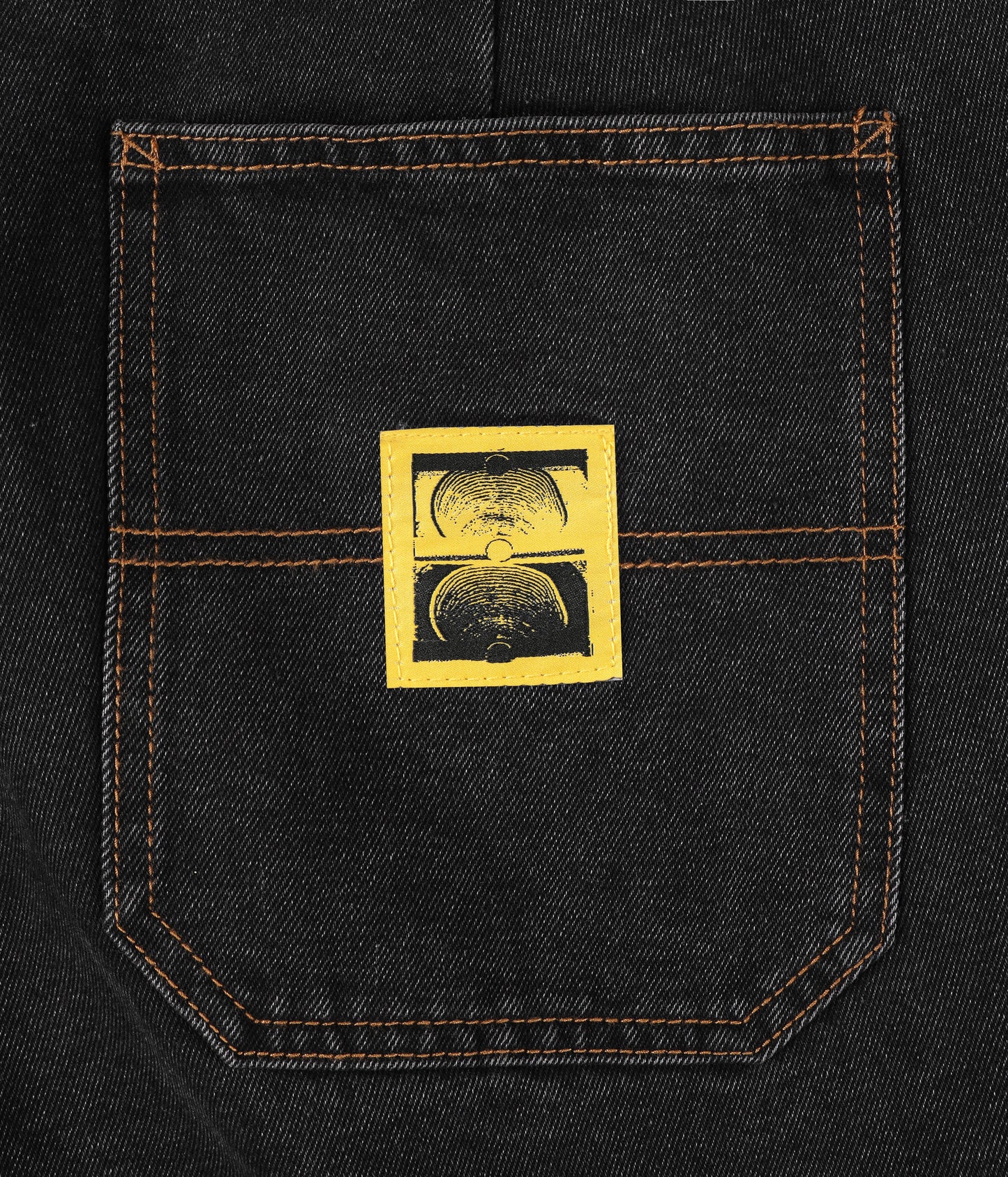 REYNOLDS 21 DENIM WALKSHORT // WASHED BLACK YELLOW