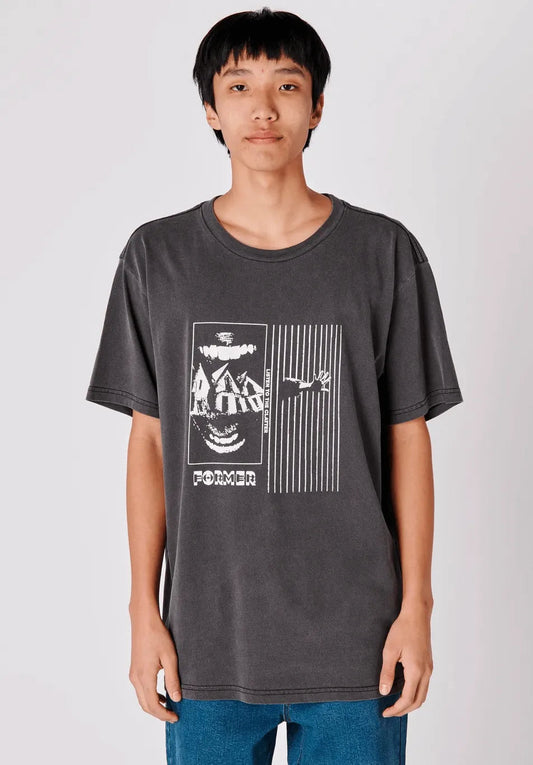 Former Merchandise Paradox Tee Washed Black - ARROW & BEAST