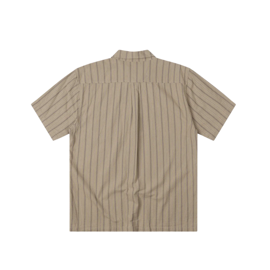 Former Merchandise Reynolds Striped Shirt Moss - ARROW & BEAST