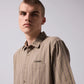 Former Merchandise Reynolds Striped Shirt Moss - ARROW & BEAST