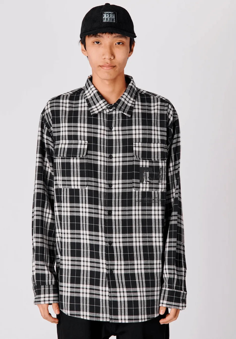 Former Merchandise Ruptured Flanel LS Black - ARROW & BEAST