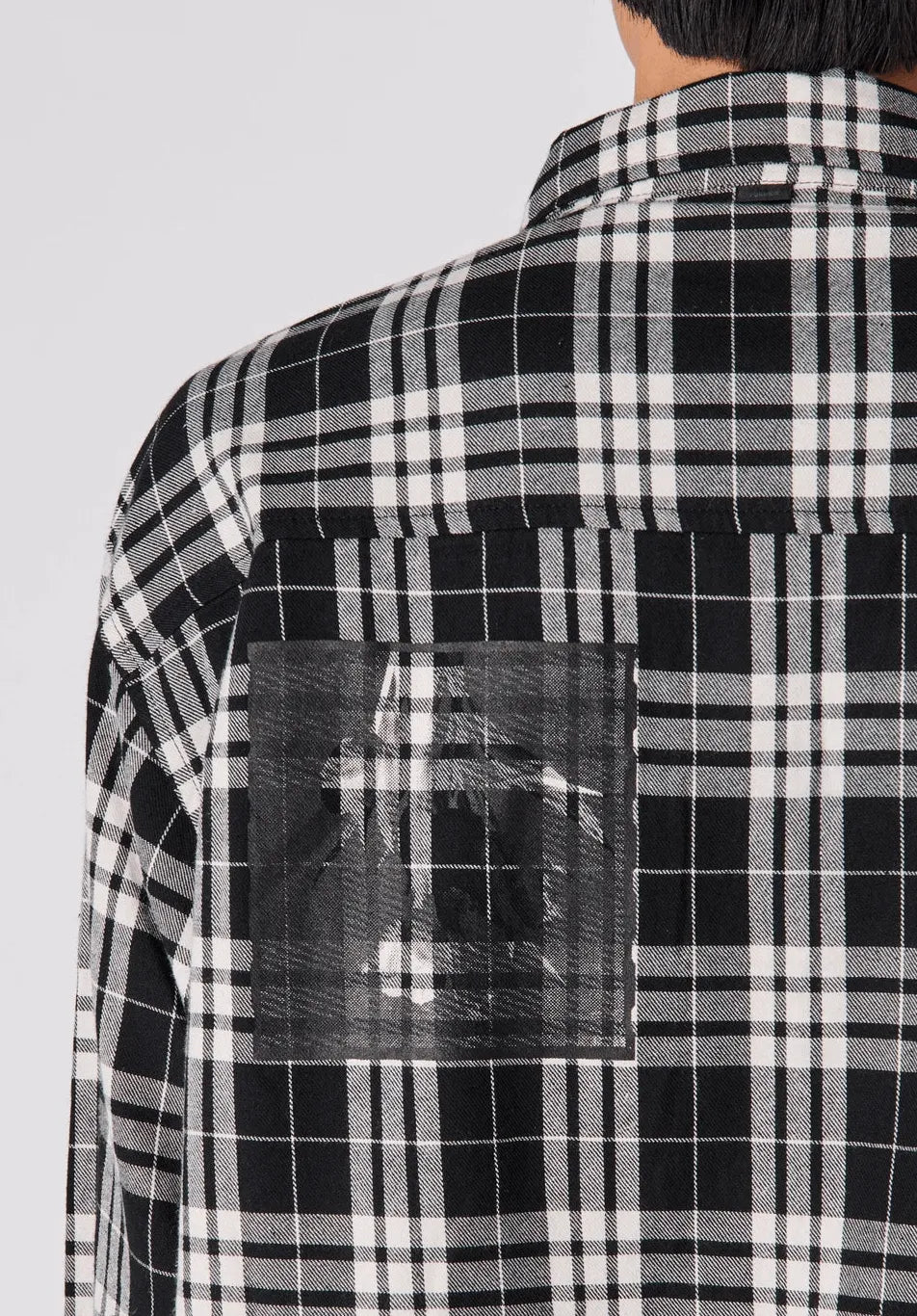Former Merchandise Ruptured Flanel LS Black - ARROW & BEAST