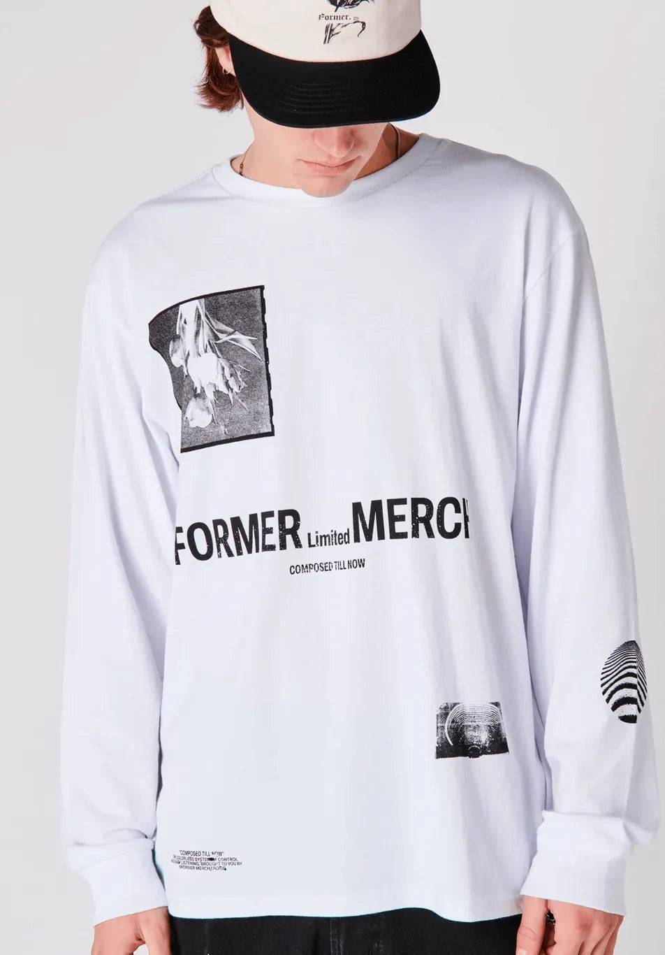Former Merchandise Ruptured LS Tee White - ARROW & BEAST