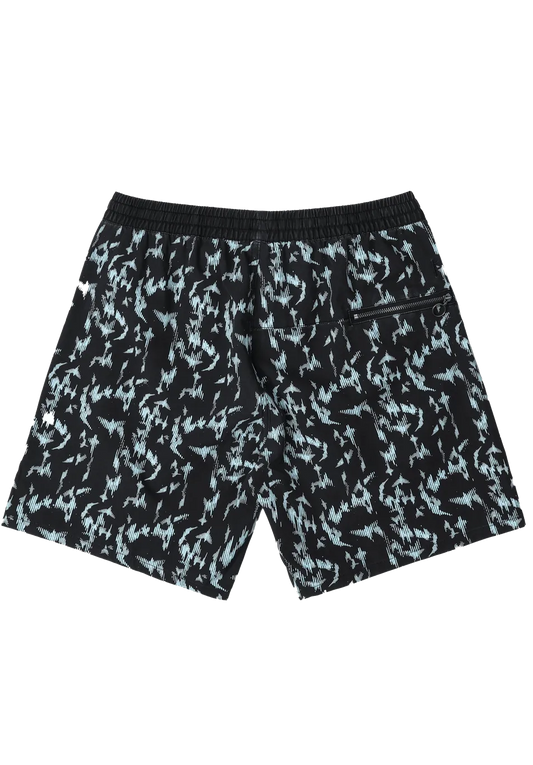 Former Merchandise Swans Diffuse Swim Trunk Pigment Black - ARROW & BEAST