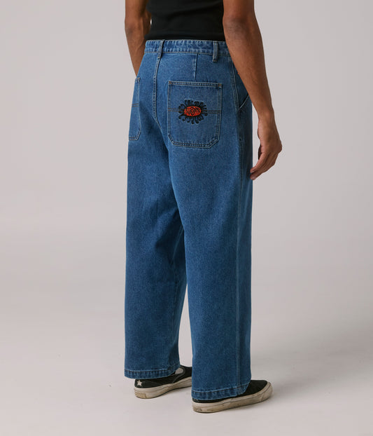 FORMER MERCHANDISE REYNOLDS DENIM PANT WORN BLUE