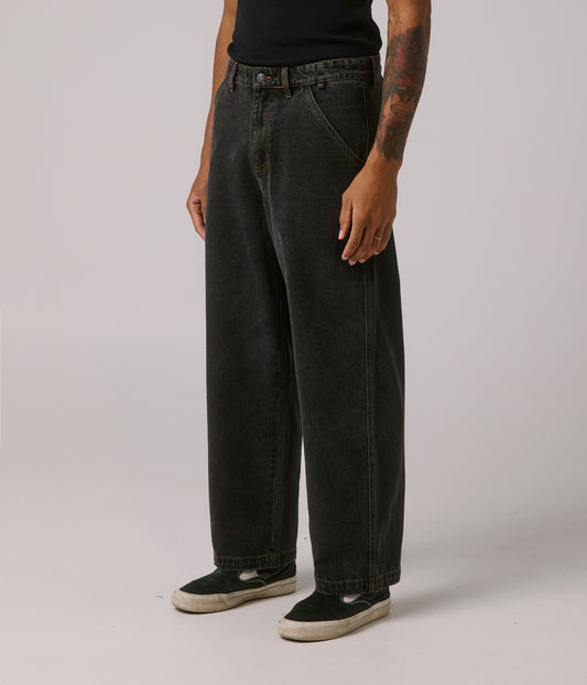 FORMER MERCHANDISE REYNOLDS DENIM PANT WASHED BLACK