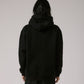 FORMER MERCHANDISE PUNCTURE SATIN HOOD BLACK