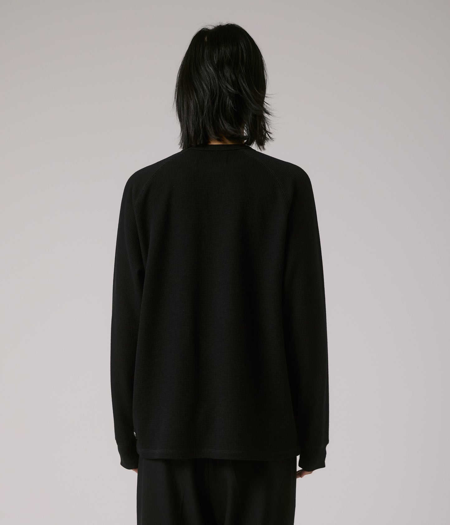 FORMER MERCHANDISE ANDERSON LS WAFFLE BLACK